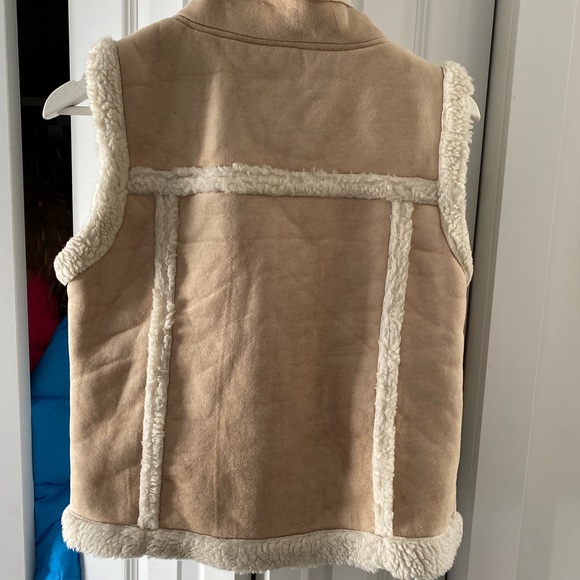 Vest , NASS woman sherpa, suede - Picture 2 of 3